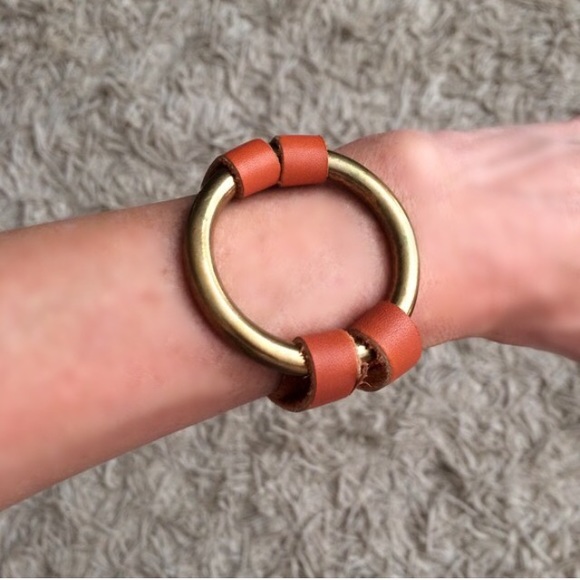 Jewelry - Orange leather bracelet Jewelry - Orange leather bracelet