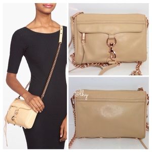 REBECCA MINKOFF MINI MAC – BISCUIT/ROSE GOLD