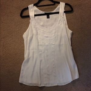 White House black market white blouse