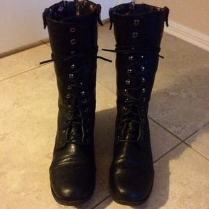 Black Combat Boots