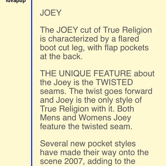 True Religion Jeans Sz 26 SOLD - Picture 3 of 4