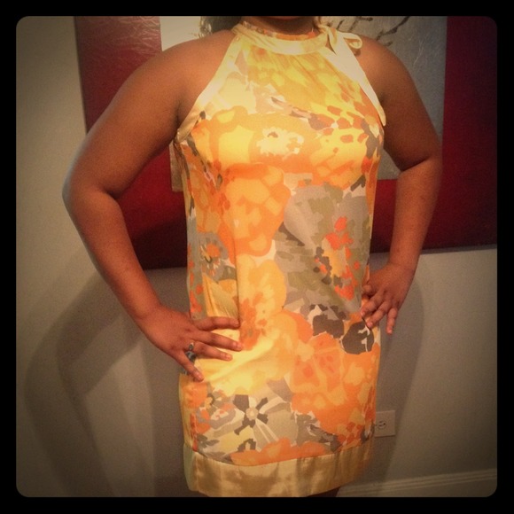 Yellow and orange dress