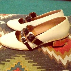 Asos flats with small gold heel