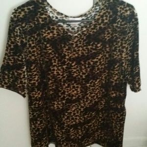 Velvety leopard shirt