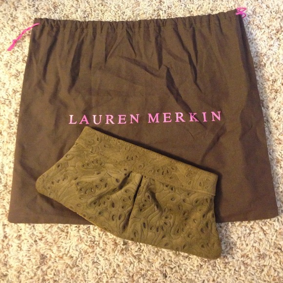 Lauren Merkin Suede Clutch