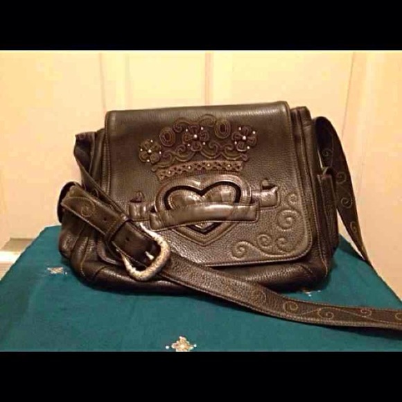 Brighton Black a Leather Shoulder Bag