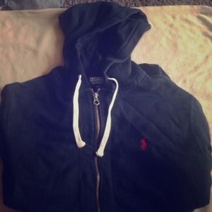 (Authentic) Polo Ralph Lauren Black Hoodie