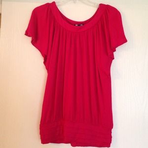 Pink Express shirt and Gap flowy shirt --bundle