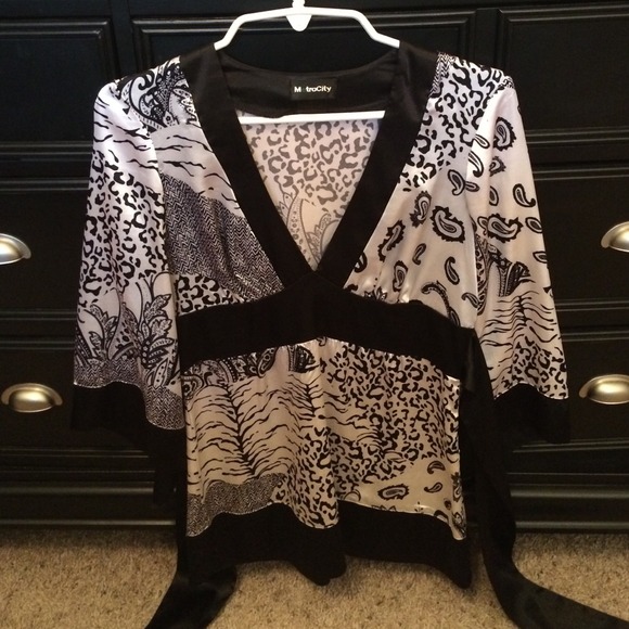 Black and white shirt