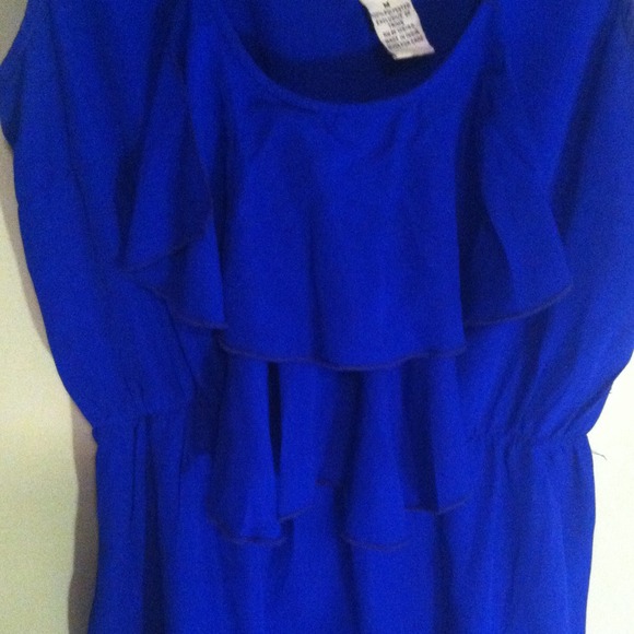 Blue Ruffled Dress - Picture 2 of 3