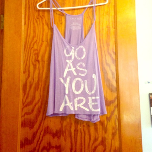 Guess Los Angeles shirt...XS, "Go As You Are"😄