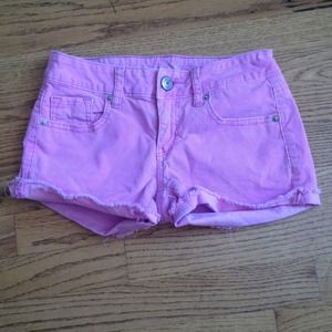 American Eagle Pink corduroy shorts