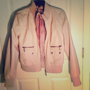 Pale Pink Pleather Jacket!