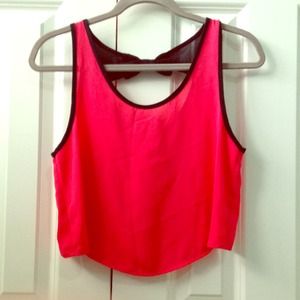 Pink crop top Pink crop top
