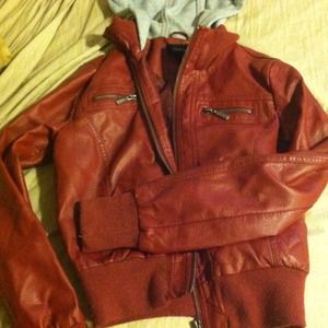 Red leather jacket! 💋