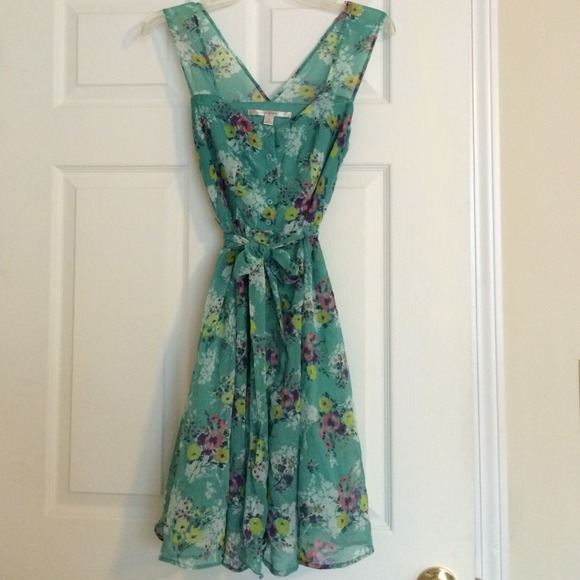 Green Floral Lauren Conrad Dress