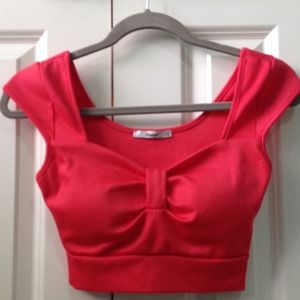 Pink crop top