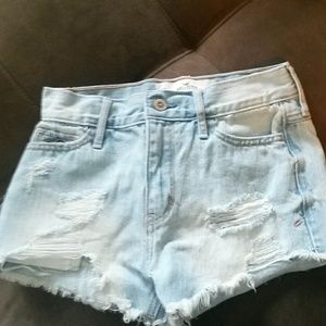 High waisted hollister shortsl