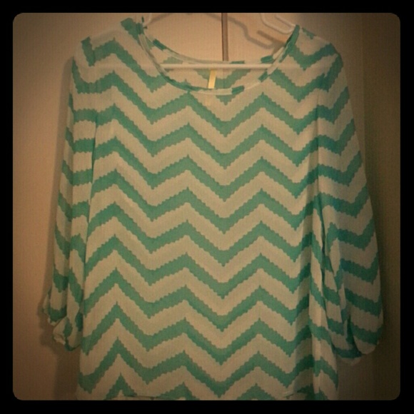 NWOT Chevron Blouse!