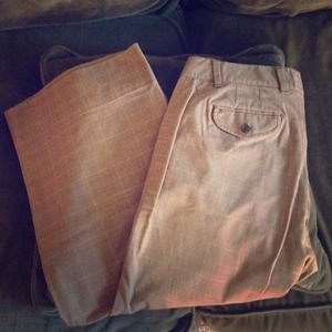 Must Have brown plaid slacks