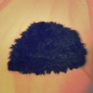 Real rabbit fur hat