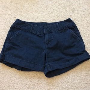 Navy Blue Lauren Conrad Rolled Shorts