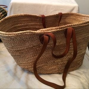 Straw market tote