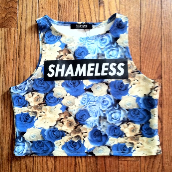 "Shameless" Crop Top