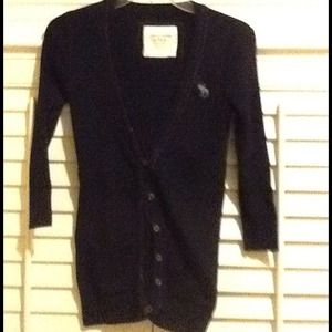 Navy Abercrombie and Fitch cardigan
