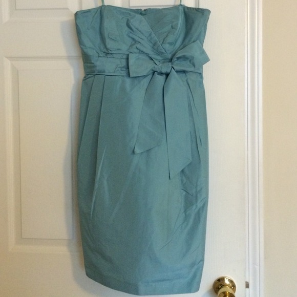 Robin Egg Blue Ann Taylor Pocket Cocktail Dress