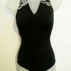 Zebra and sequin bathing suit!