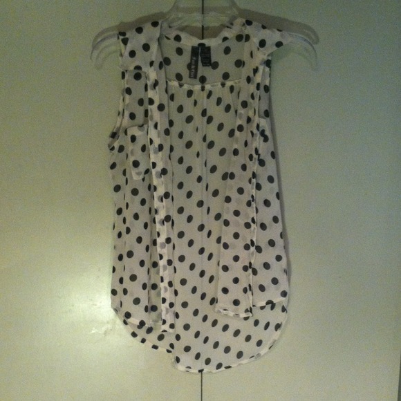 Polka Dot (see through) Blouse