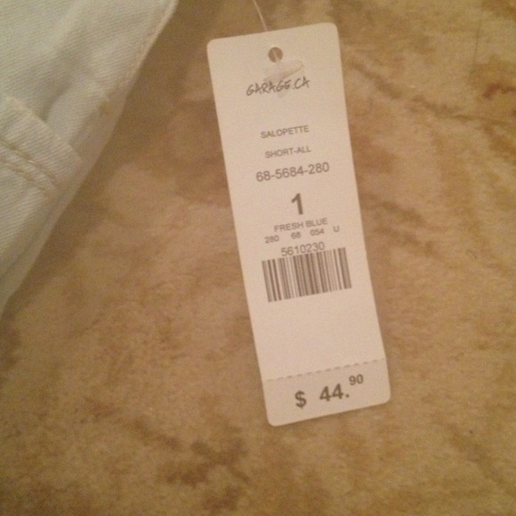 Light wash Denim Overalls - Picture 2 of 3