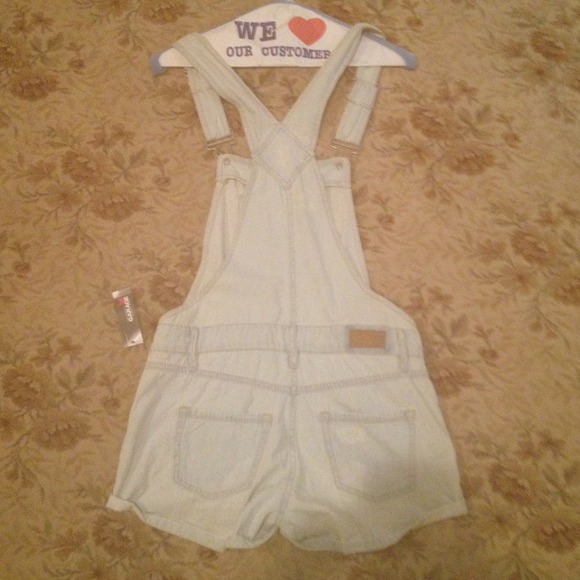 Light wash Denim Overalls - Picture 3 of 3