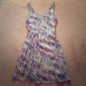 BCBGeneration berry dress with scallop neckline