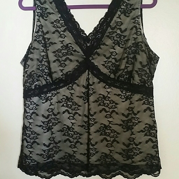 Black lace top
