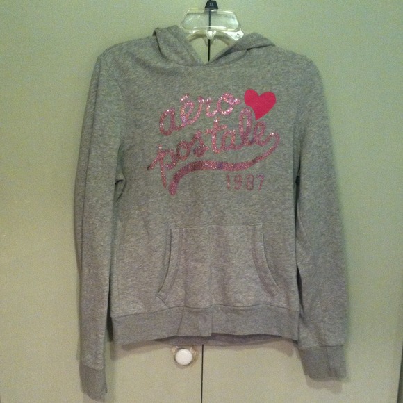 Grey Aeropostale Pullover Hoodie