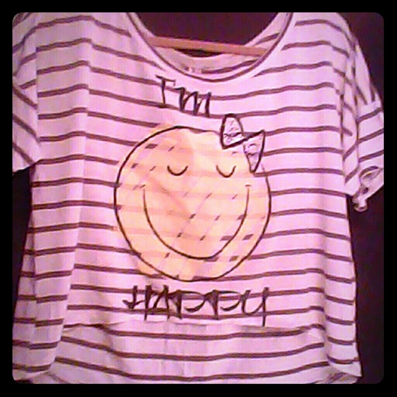 Crop top "Im happy"