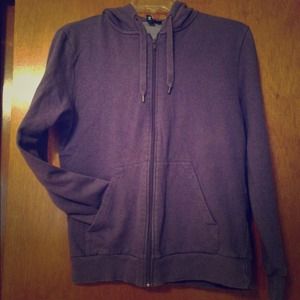 Men's purple full zip hoodie