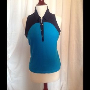 Burberry Sleeveless Polo Golf Top