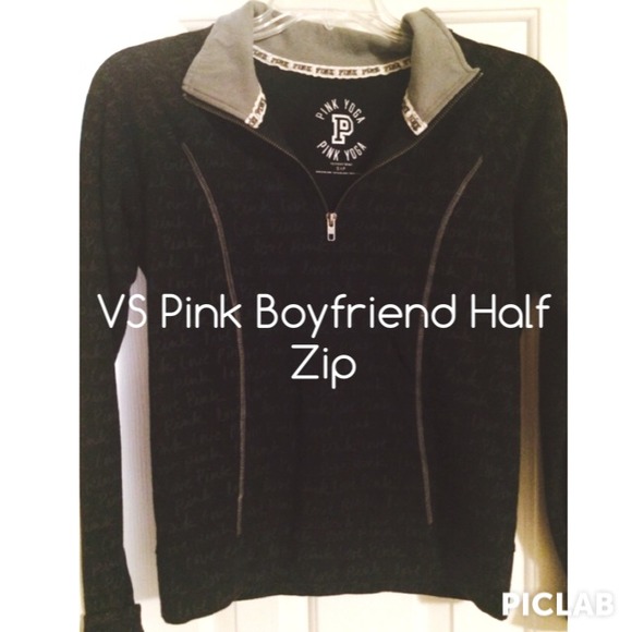 ✨NWOT Victoria Secret Pink✨Boyfriend Half Zip!