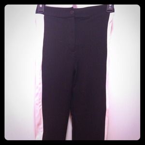 Topshop black leggings with racing stripe!