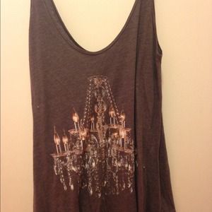 Wildfox oversize grey tank