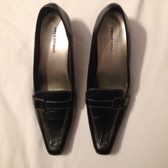 Black high heel shoes