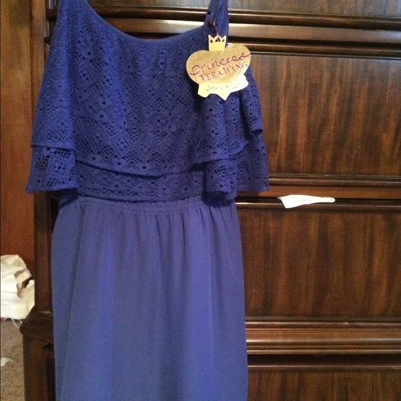 Princess Vera wang blue two tier dress - Picture 2 of 3