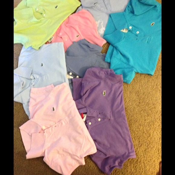 5 lacoste and 2 ambercrombie