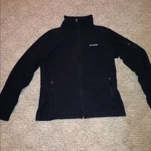 Columbia fleece full zip jacket in black
