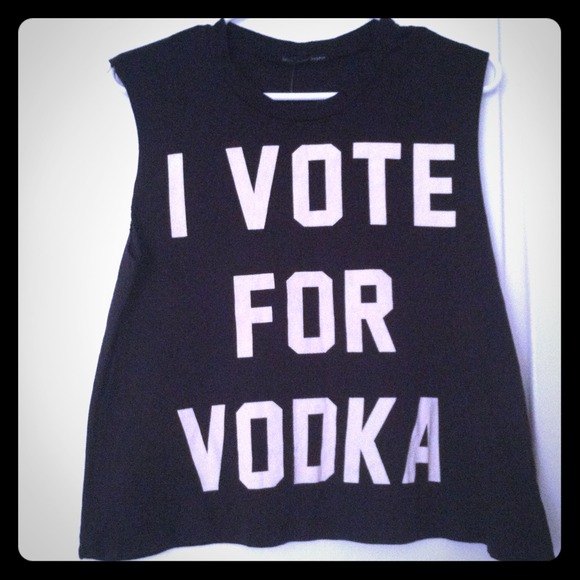 Urban Outfitters Tops - NWT I Vote For Vodka Muscle Tee