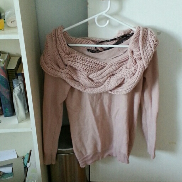 Light Pink Chunky Sweater from bebe