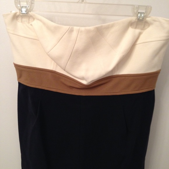 Diane von Furstenberg Colorblock Strapless Dress - Picture 3 of 4